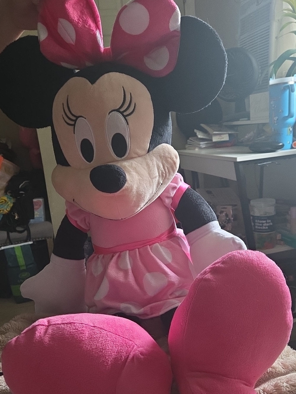 Pink Polka Dot Minnie Mouse Plush Toy - Soft Kids Plush